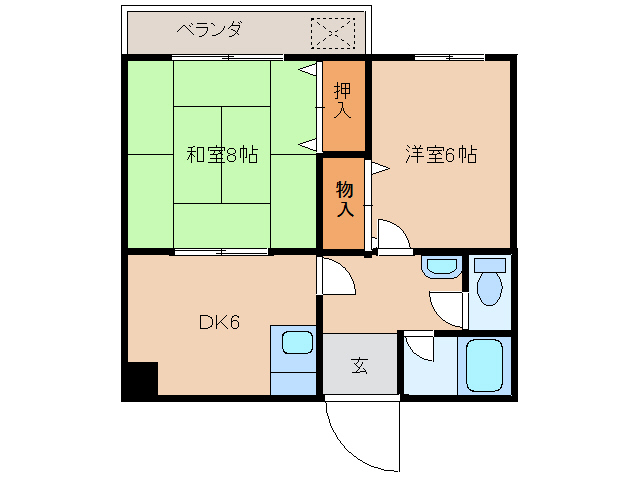 ハイツ平沼の間取り