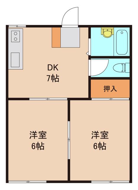 リバーハイツの間取り