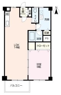 平城駅前三和マンションの間取り