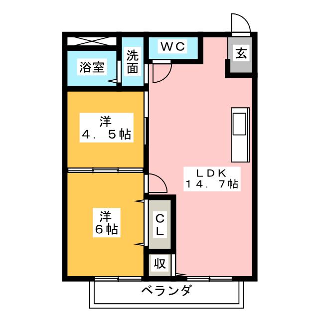 メゾンボヌールの間取り