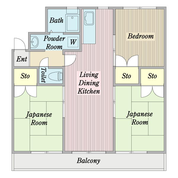 酒木ハイツの間取り