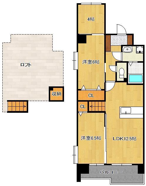 コンプレート金田の間取り