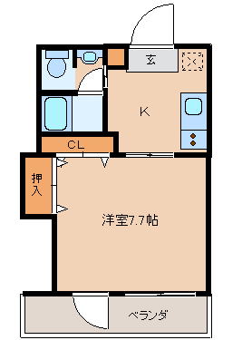 コテージのとの間取り