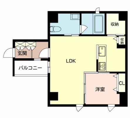 姫路市白銀町のマンションの間取り