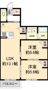 ファヴォリート志紀南の間取り