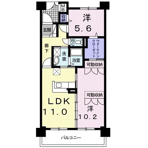 カーサ　ソレアードの間取り