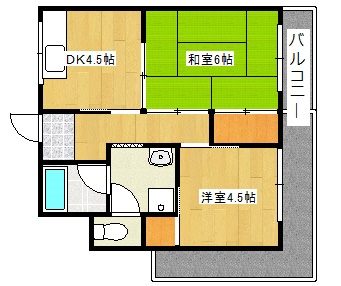 サンゼン山手ハイツの間取り