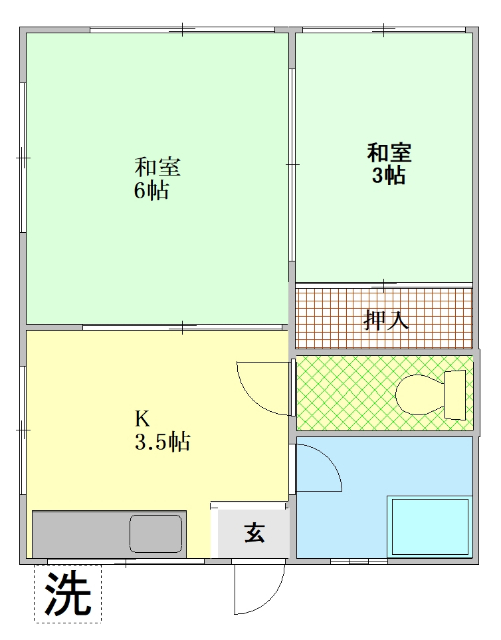 サカイハイツの間取り