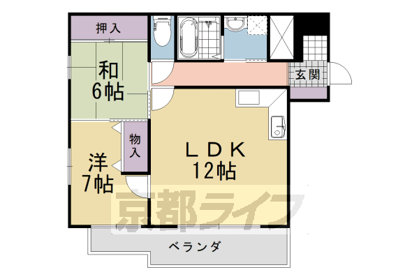 第二長法寺マンションの間取り