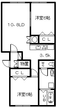 キューブVの間取り