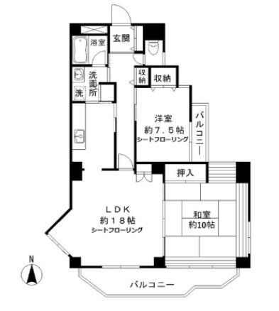 クレスト和泉の間取り