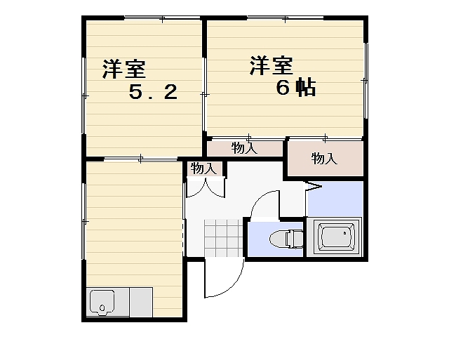 ハイムサンヒルＢ棟の間取り