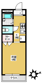 板橋区小茂根のマンションの間取り