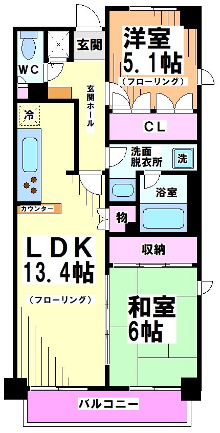 杉並区浜田山のマンションの間取り