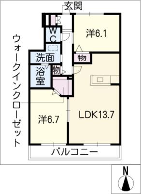 ヘーベルメゾン本町銀座館の間取り