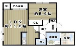 メゾン・シュシュ堺東の間取り