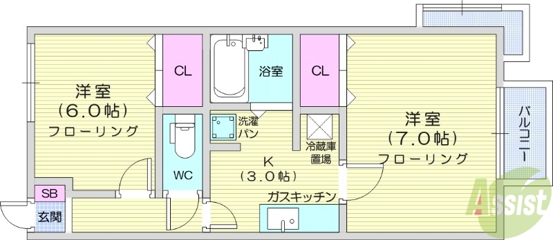 【エトワール青山の間取り】