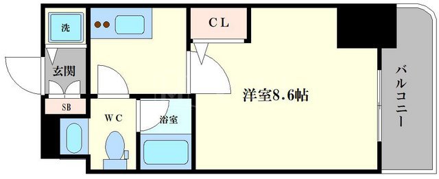 リーガル京町堀IIの間取り