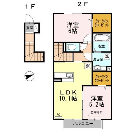 プレミール広IIの間取り