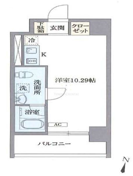 新宿区歌舞伎町のマンションの間取り