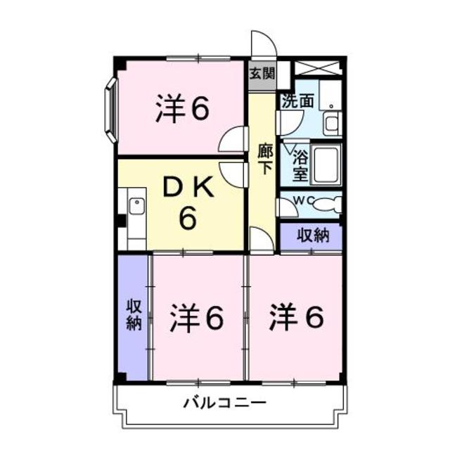 御殿場市新橋のマンションの間取り