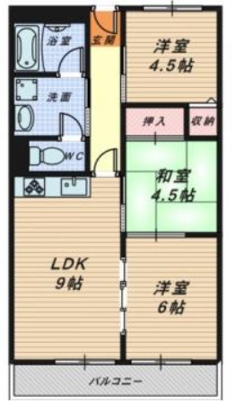 【パークサイドマンションの間取り】