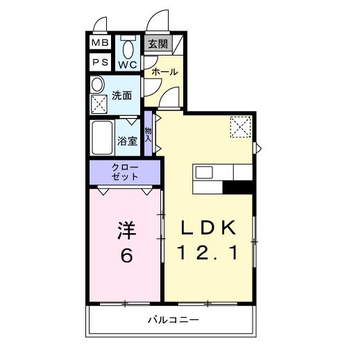 仮称；北栄３丁目マンションの間取り