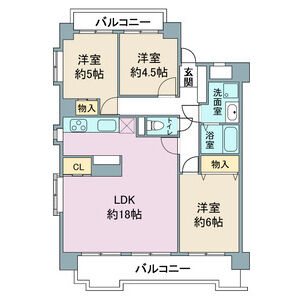 スカイヒルズ植田の間取り