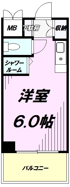 八王子市四谷町のマンションの間取り