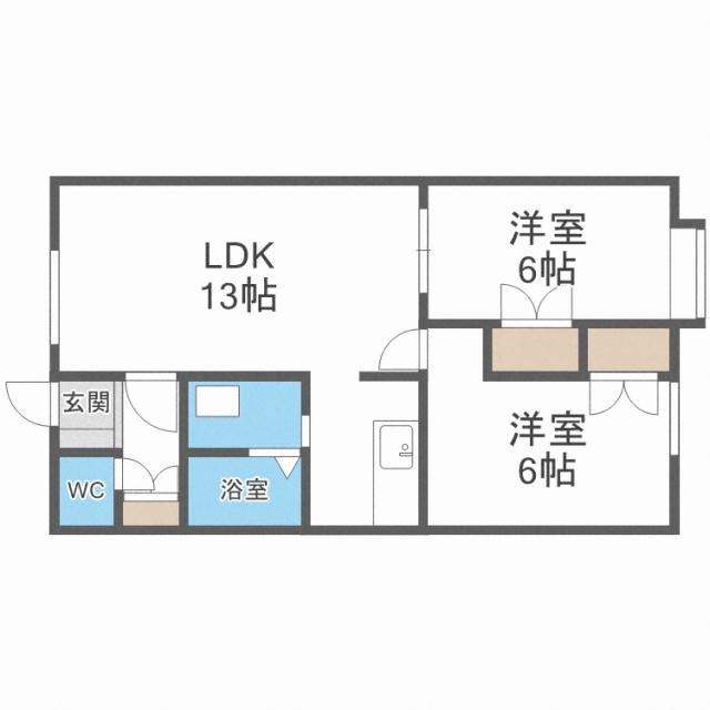 カメリアハイツCの間取り