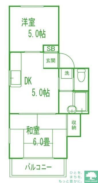 大田区西馬込のアパートの間取り