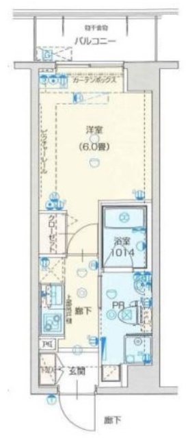 府中市府中町のマンションの間取り