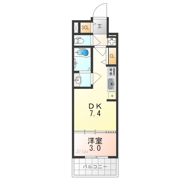 プレサンス京都東寺の間取り