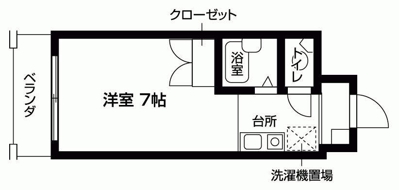 フェニックス松屋町の間取り