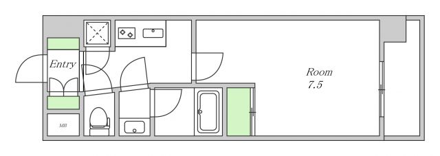 大阪市此花区西九条のマンションの間取り