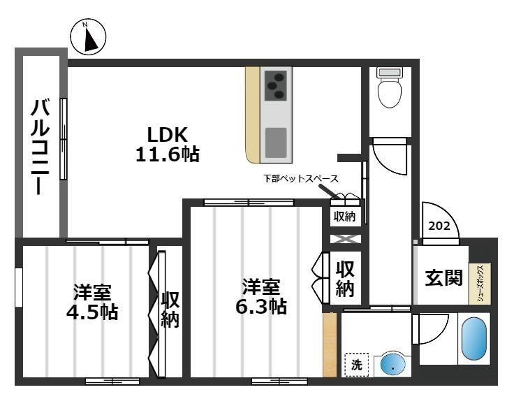 Ｍａｉｓｏｎ４１７の間取り