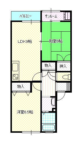 コーポ願海寺Aの間取り