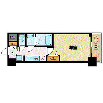 プレサンス新大阪イオリアの間取り