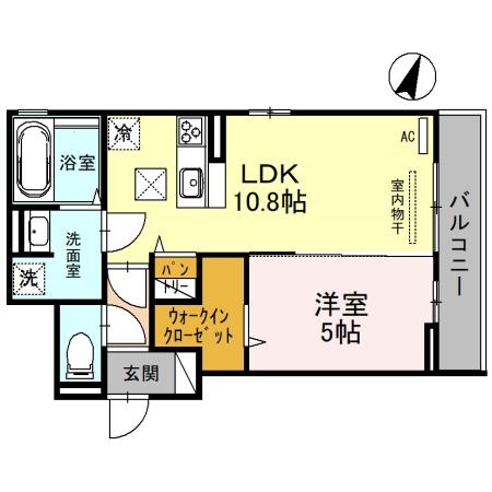 D-ROOM女池上山Iの間取り