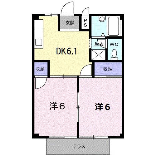 シティハイツ小倉の間取り