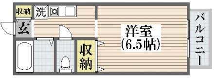 大阪市平野区加美西のマンションの間取り