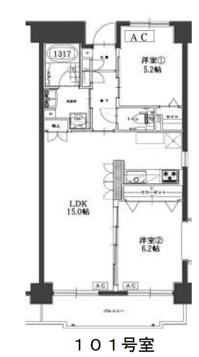 タウンコート湘南の間取り