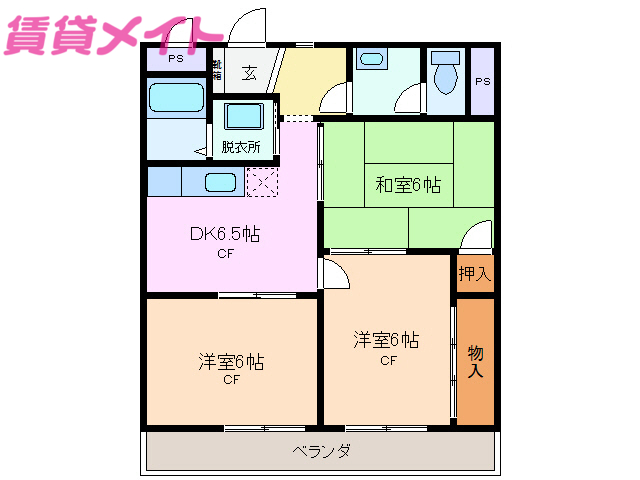 リンピアアサケの間取り