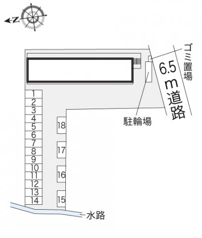 【レオパレスビクトアール法隆寺の駐車場】