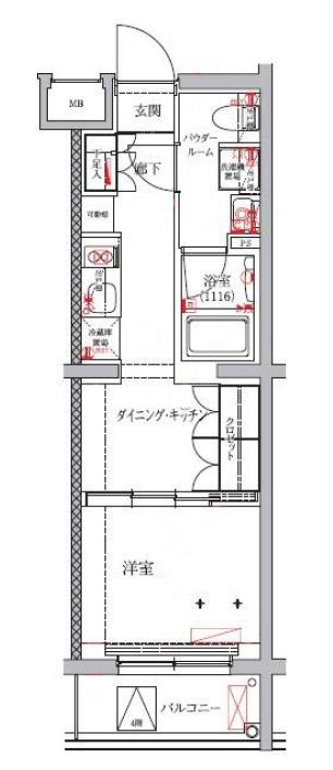 都営三田線 蓮根駅 徒歩4分 5階建 築6年の間取り写真