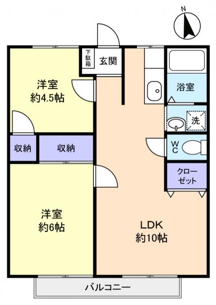 ロイヤルタカダヤＡの間取り