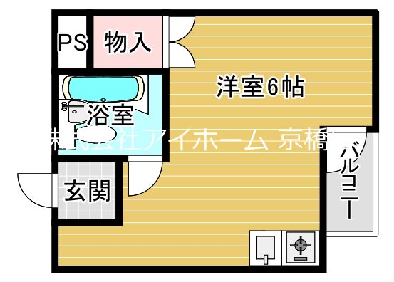 大阪市城東区今福西のマンションの間取り