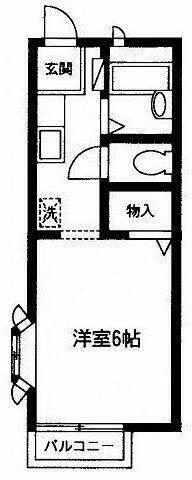 川崎市川崎区桜本のアパートの間取り