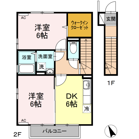 【ブルーメ パレの間取り】