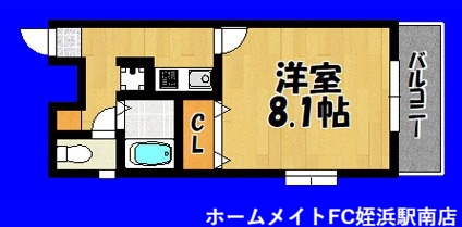 福岡市西区小戸のマンションの間取り